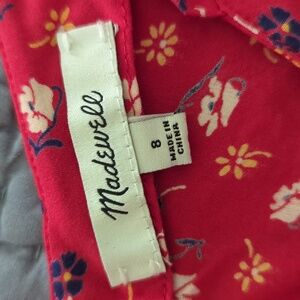 Madewell Red Floral Camisole
